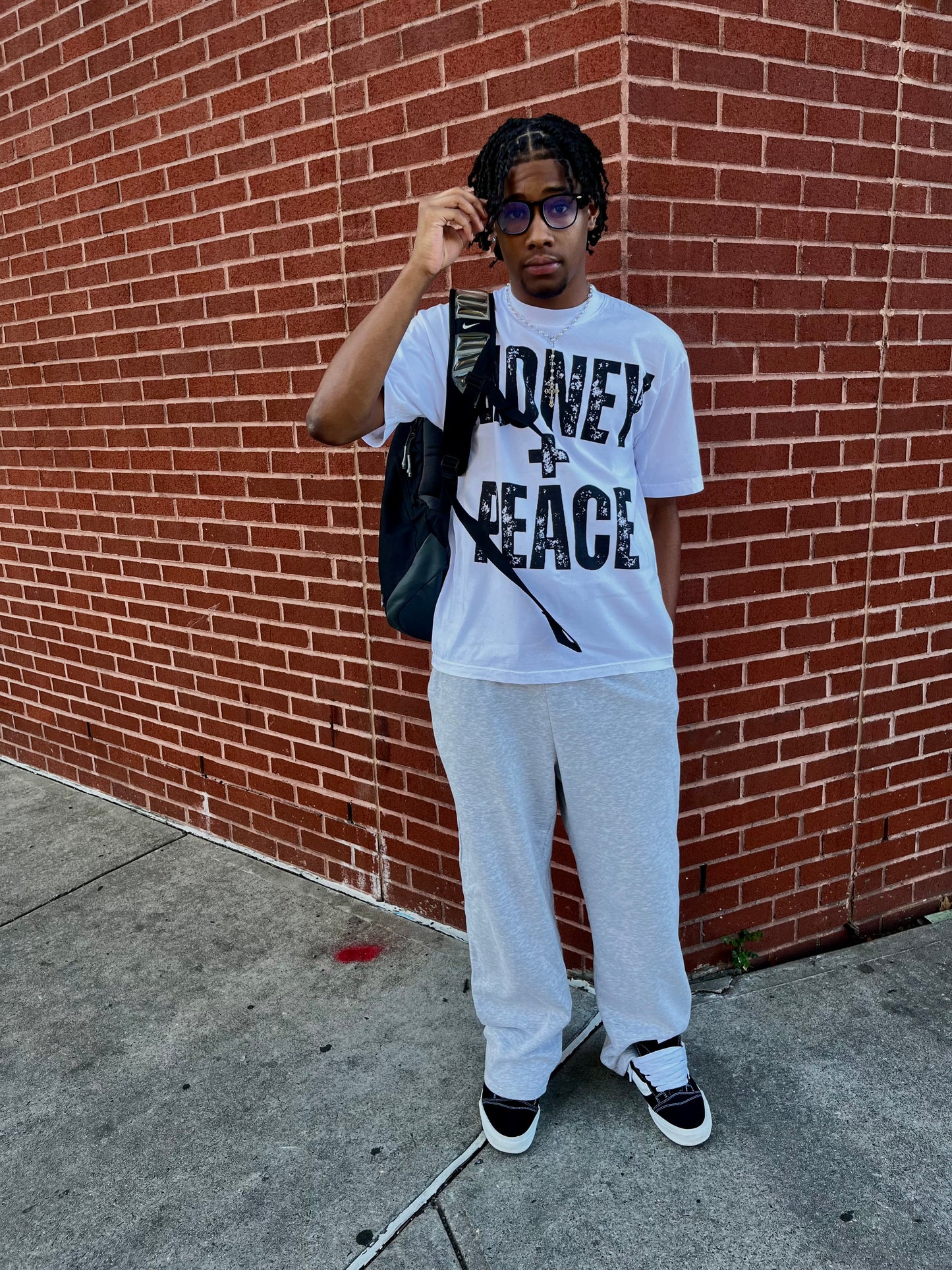 MONEY + PEACE TEE (READY TO SHIP)