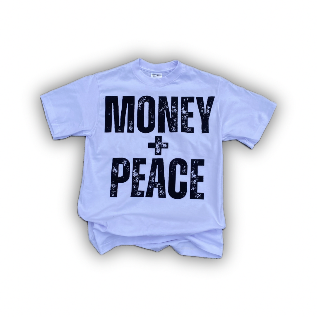 MONEY + PEACE TEE (READY TO SHIP)