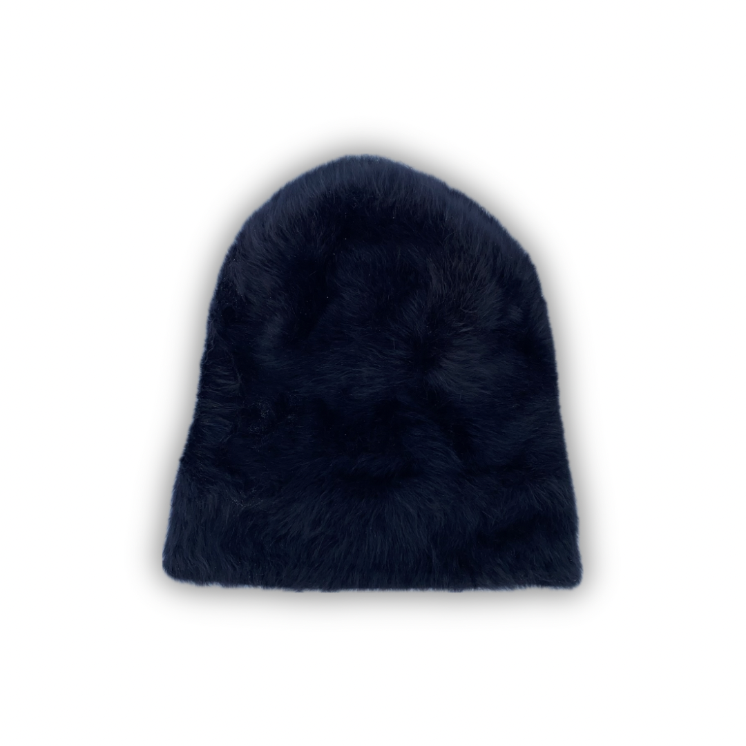 OG BLACK FUR BEANIE