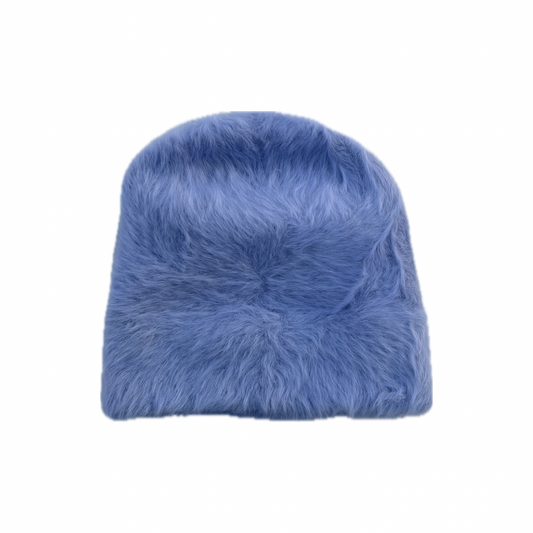 SKY BLUE FUR BEANIE